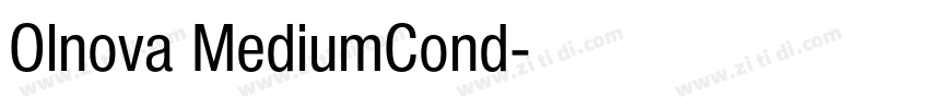 Olnova MediumCond字体转换